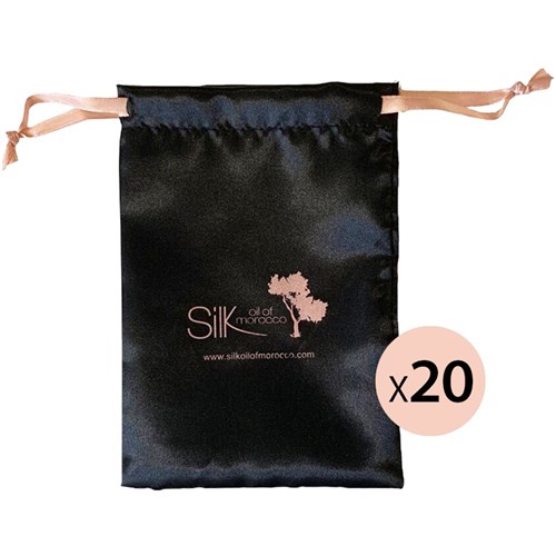Black & Rose Gold Satin Bag (Pack of 20)